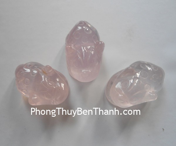 coc thach anh hong 01 Mặt dây chuyền Thiềm thừ đá thạch anh hồng gia chủ thịnh vượng S433